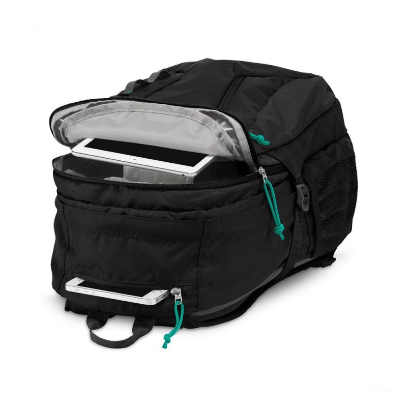 Batohy Batoh Na Notebook JanSport Agave Černé | CZXBR22564