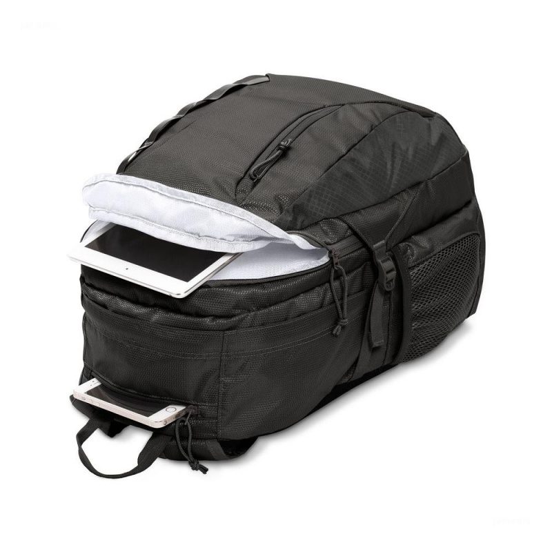 Batohy Batoh Na Notebook JanSport Agave Černé | BCZSD33569