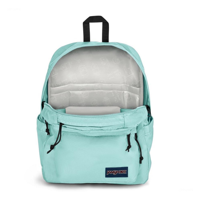 Batohy Batoh Na Notebook JanSport Double Break Tyrkysové | CZQAV85171