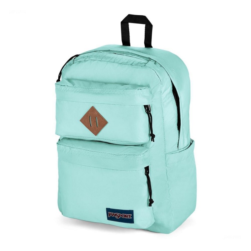 Batohy Batoh Na Notebook JanSport Double Break Tyrkysové | CZQAV85171