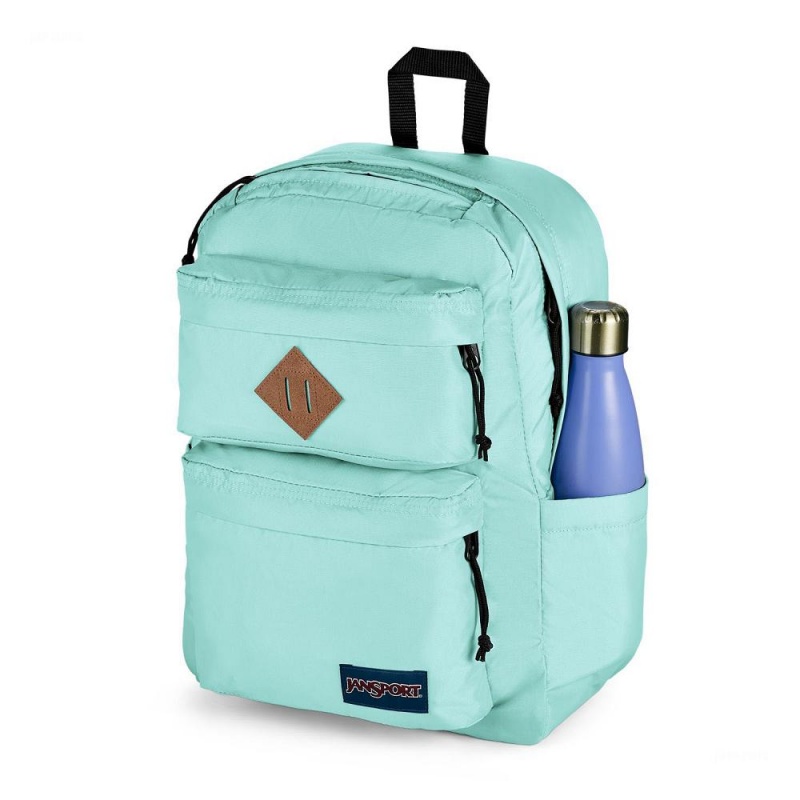 Batohy Batoh Na Notebook JanSport Double Break Tyrkysové | CZQAV85171