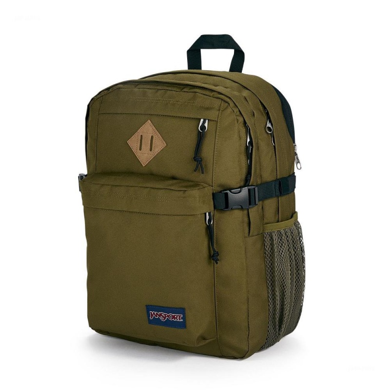 Batohy Batoh Na Notebook JanSport Main Campus Olivy Zelené | CZEGJ17348