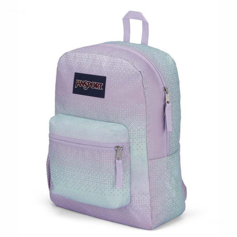 Batohy Školní batohy JanSport CROSS TOWN Fialové Zelene | YCZGT98581