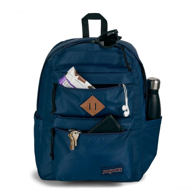 Batohy Školní batohy JanSport Double Break Tmavě Blankyt | CZZPD43190