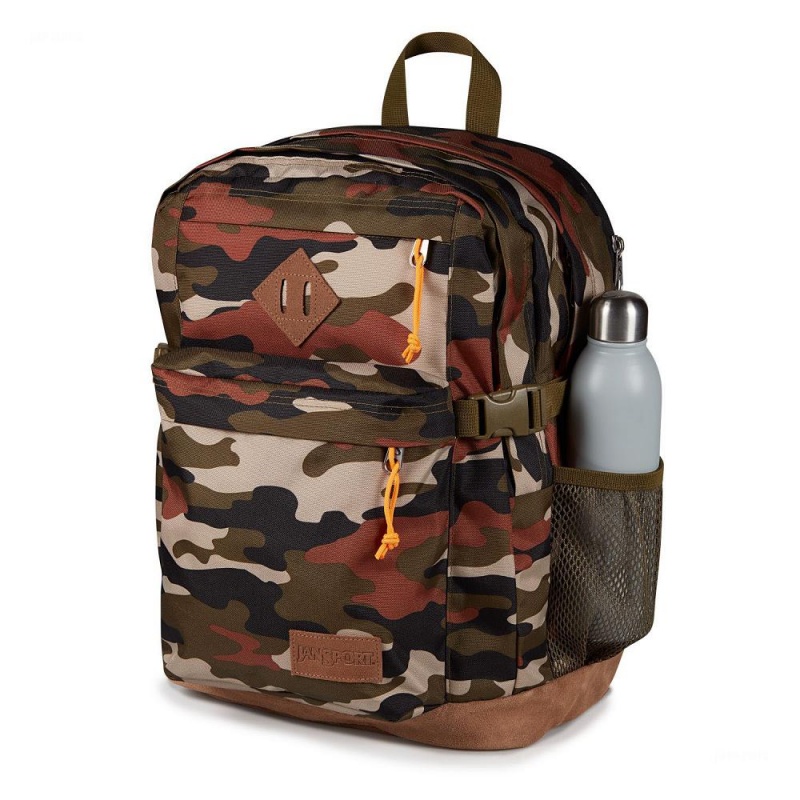 Batohy Školní batohy JanSport SUEDE CAMPUS Maskáčové | TCZWZ88754