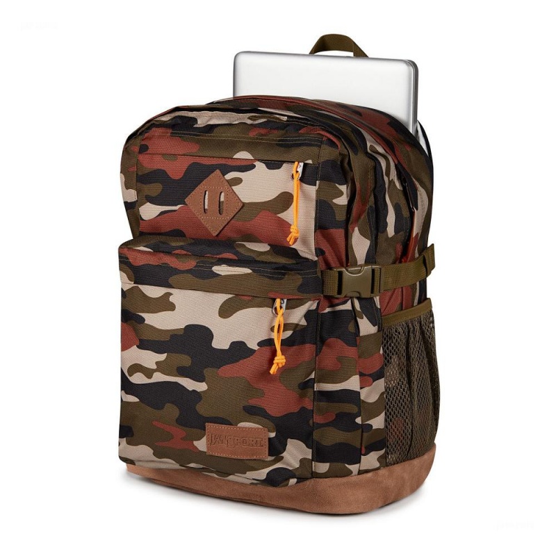 Batohy Školní batohy JanSport SUEDE CAMPUS Maskáčové | TCZWZ88754