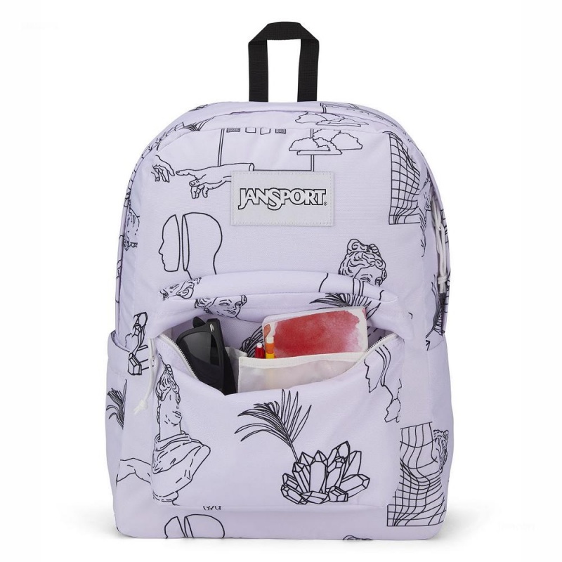 Batohy Školní batohy JanSport SuperBreak® Bílé | XCZGW74898