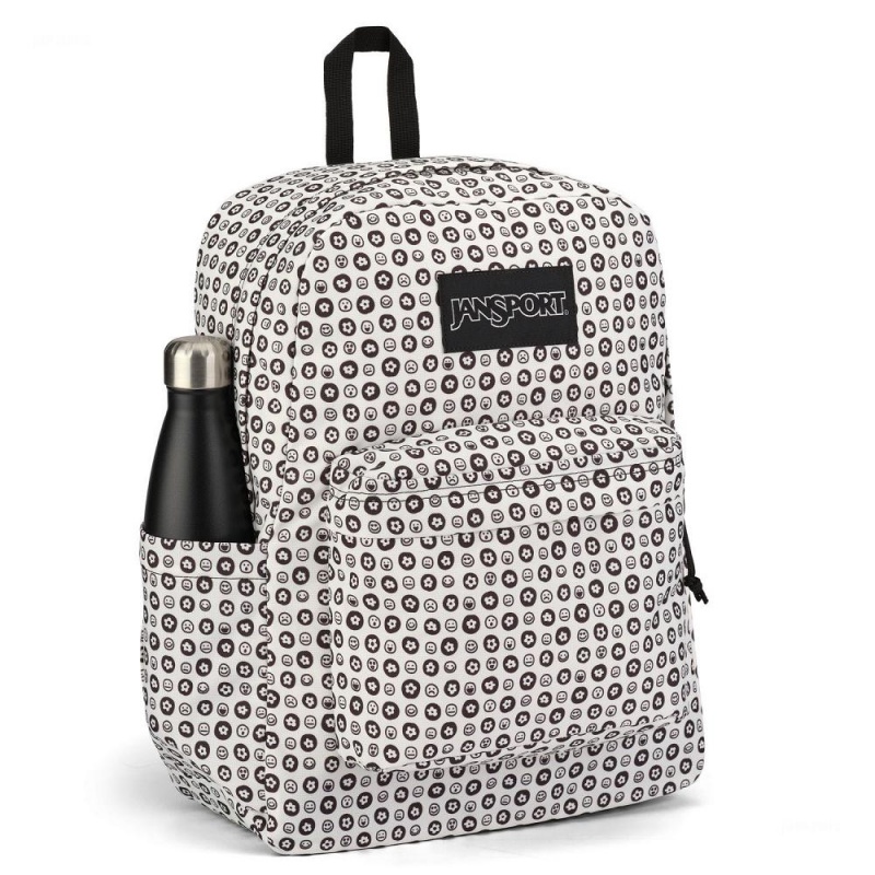 Batohy Školní batohy JanSport SuperBreak® Plus Bílé Černé | CZXBR91526