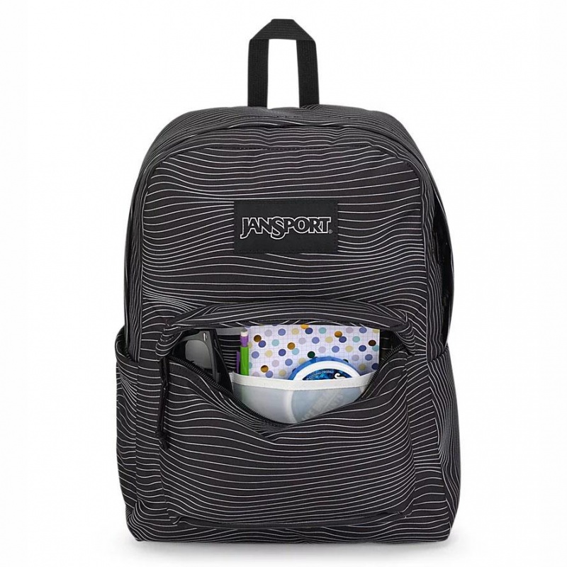 Batohy Školní batohy JanSport SuperBreak® Plus Černé | GCZUC91058
