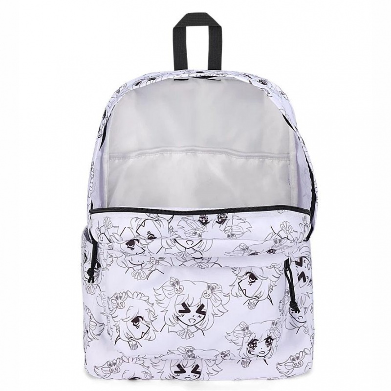Batohy Školní batohy JanSport SuperBreak® Plus Bílé | CZJBT75888