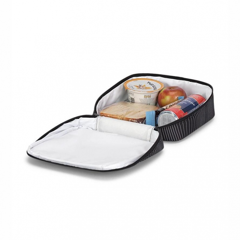 Tašky Obědová Taška JanSport LUNCH BREAK Černé Bílé | CZJVR75257
