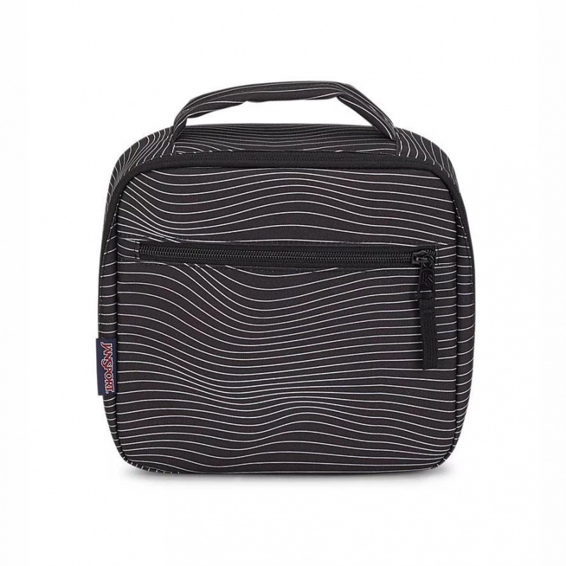 Tašky Obědová Taška JanSport LUNCH BREAK Černé Bílé | CZJVR75257